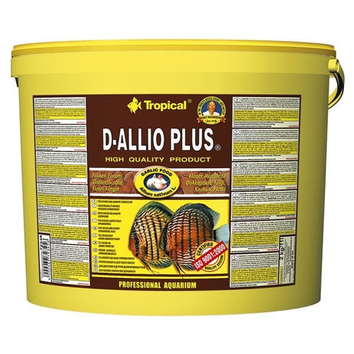 Tropical D-Allio Plus Tablet Discus Balıklar için Sarımsaklı Tablet Balık Yemi 2 Kg 4500 Adet