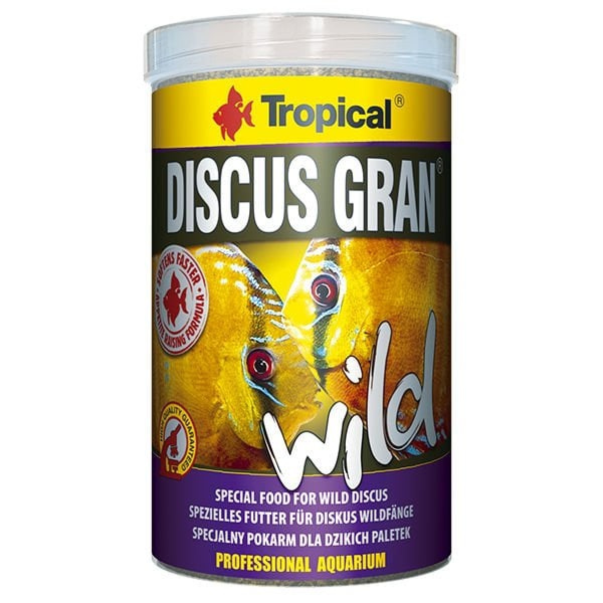 Tropical Discus Gran Wild Vahşi Discuslar için Granül Balık Yemi 1000 Ml 440 Gr Tropical Discus Gran Wild Vahşi Discuslar için Granül Balık Yemi 1000 Ml 440 Gr