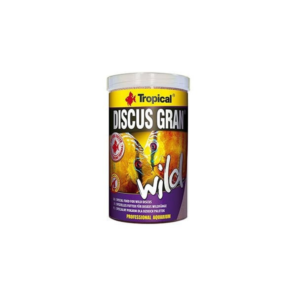 Tropical Discus Gran Wild Vahşi Discuslar için Granül Balık Yemi 250 Ml 110 Gr Tropical Discus Gran Wild Vahşi Discuslar için Granül Balık Yemi 250 Ml 110 Gr