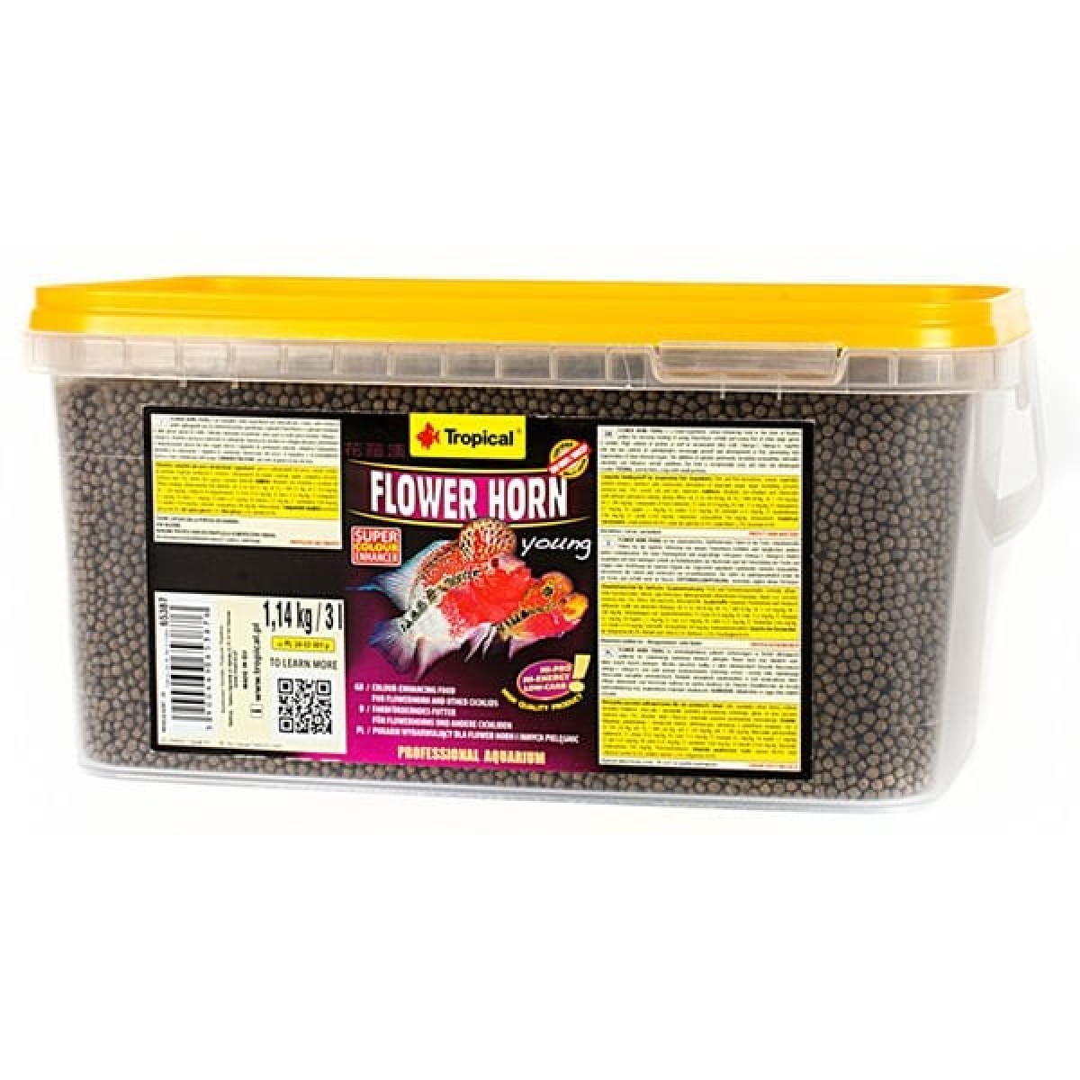 Tropical Flower Horn Young Pellet Genç Flower Horn Balıkları için Renklendirici Balık Yemi 3 Lt 1.14 Kg Tropical Flower Horn Young Pellet Genç Flower Horn Balıkları için Renklendirici Balık Yemi 3 Lt 1.14 Kg