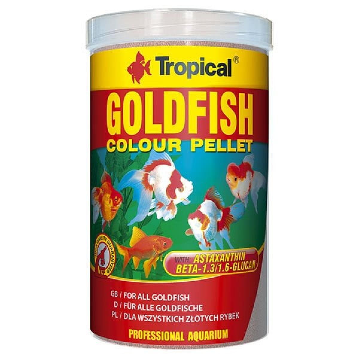 Tropical Goldfish Colour Pellet Japon Balıkları için Pellet Balık Yemi 100 Ml 30 Gr