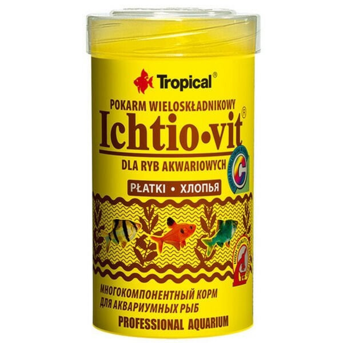Tropical İchtio-Vit Zengin İçerikli Pul Balık Yemi 100 Ml 20 Gr Tropical İchtio-Vit Zengin İçerikli Pul Balık Yemi 100 Ml 20 Gr