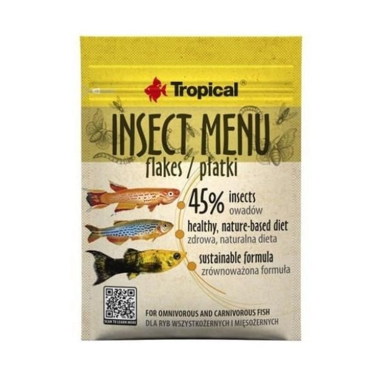 Tropical Insect Menu Larva Proteinli Pul Balık Yemi 12 Gr Tropical Insect Menu Larva Proteinli Pul Balık Yemi 12 Gr