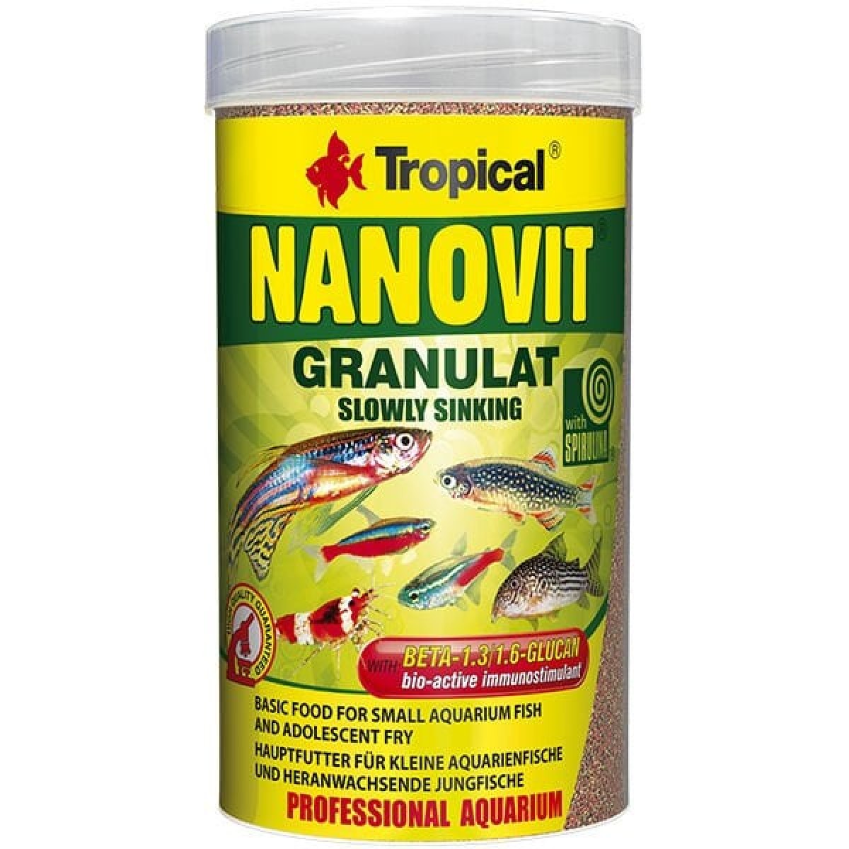 Tropical Nanovit Granulat Tetra Balıkları için Granül Balık Yemi 100 Ml 70 Gr Tropical Nanovit Granulat Tetra Balıkları için Granül Balık Yemi 100 Ml 70 Gr