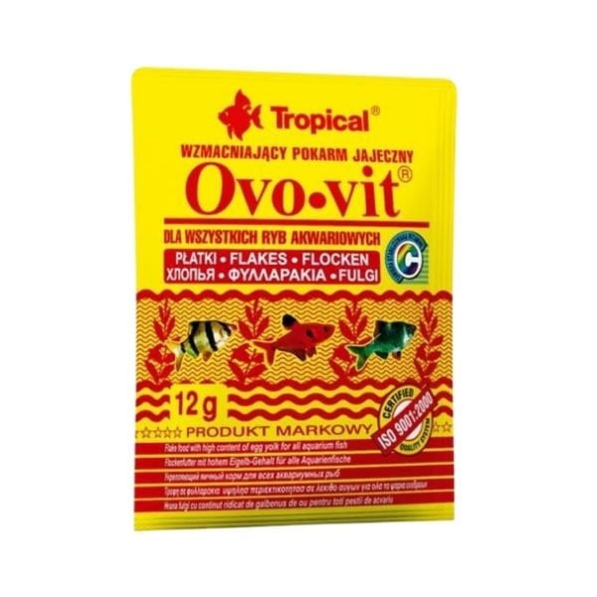 Tropical Ovo-Vit Yumurta Sarılı Vitaminli Pul Balık Yemi 50 Ml 12 Gr Tropical Ovo-Vit Yumurta Sarılı Vitaminli Pul Balık Yemi 50 Ml 12 Gr