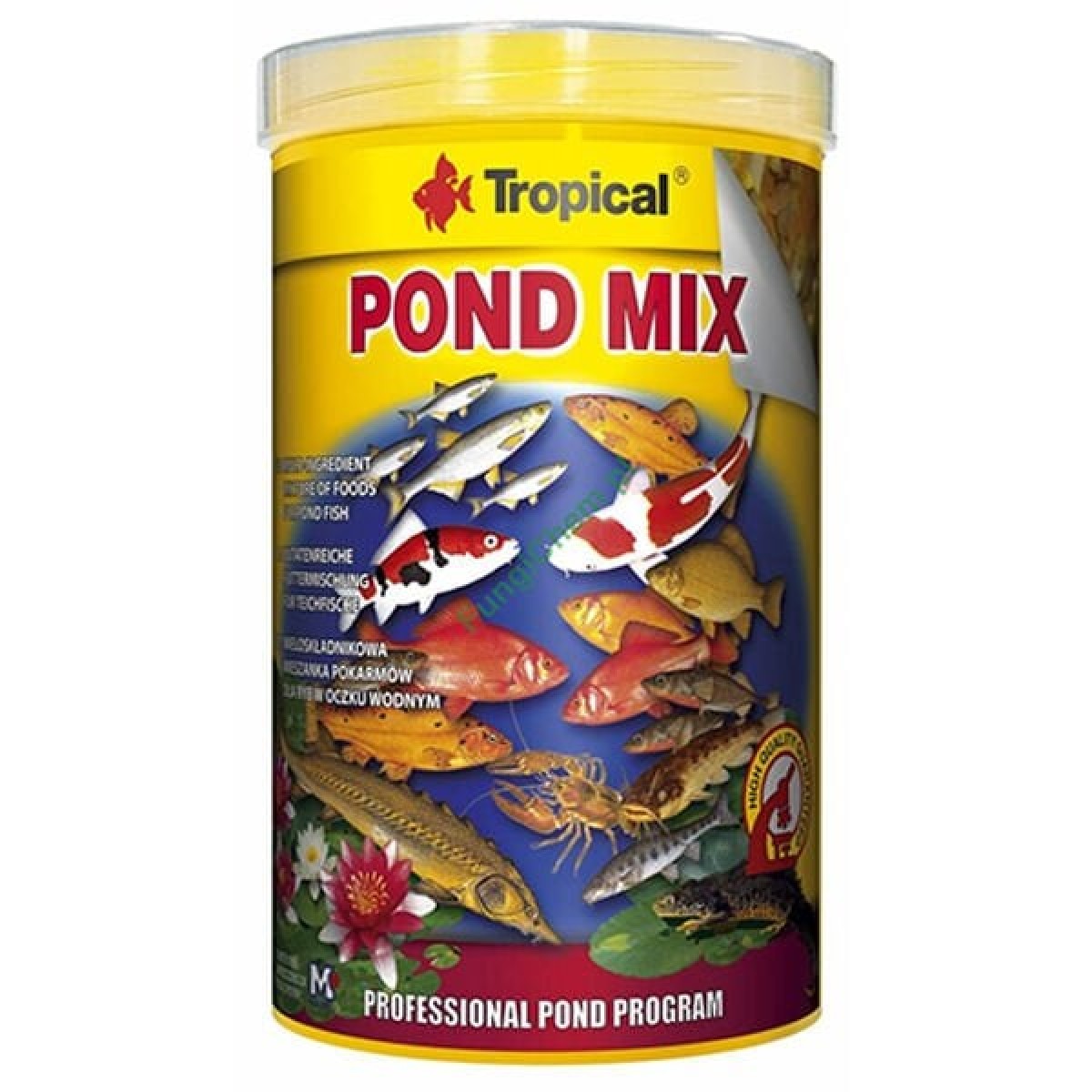 Tropical Pond Mix Bahçe Havuzunda Yaşayan Balıklar için Yem Karışımı 1000 Ml 160 Gr