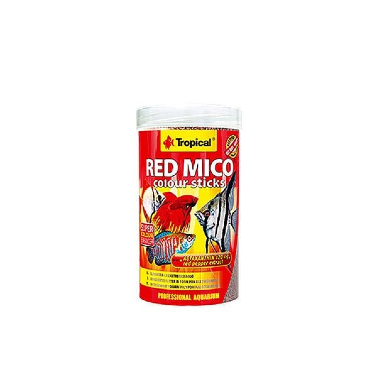 Tropical Red Mico Colour Sticks Kan Kurdu İçerikli Ekstrüde Balık Yemi 250 Ml 80 Gr Tropical Red Mico Colour Sticks Kan Kurdu İçerikli Ekstrüde Balık Yemi 250 Ml 80 Gr