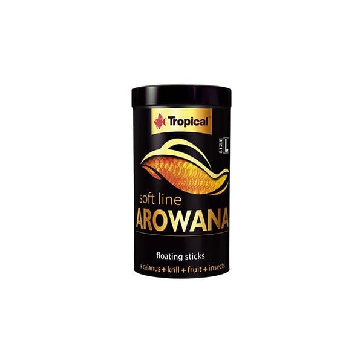 Tropical Softline Arowana Genç Arowanalar için Renk Kuvvetlendirici Balık Yemi Large 250 Ml 80 Gr Tropical Softline Arowana Genç Arowanalar için Renk Kuvvetlendirici Balık Yemi Large 250 Ml 80 Gr
