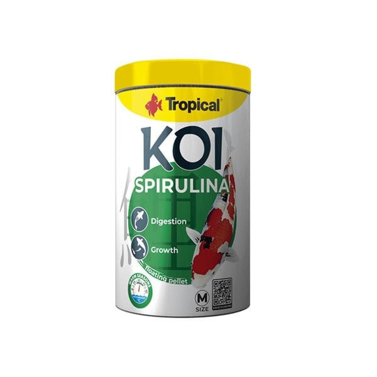 Tropical Spırulına Pellet Koi Balıkları için Spırulına Katkılı Pellet Balık Yemi Medium 1000 Ml 320 Gr Tropical Spırulına Pellet Koi Balıkları için Spırulına Katkılı Pellet Balık Yemi Medium 1000 Ml 320 Gr