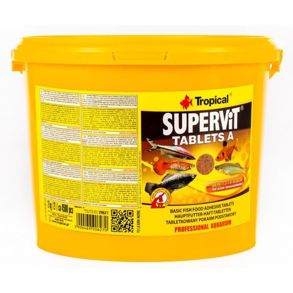 Tropical Süpervit Tablets A Üniversal Tablet Balık Yemi 2 Kg 4500 Tablet Tropical Süpervit Tablets A Üniversal Tablet Balık Yemi 2 Kg 4500 Tablet