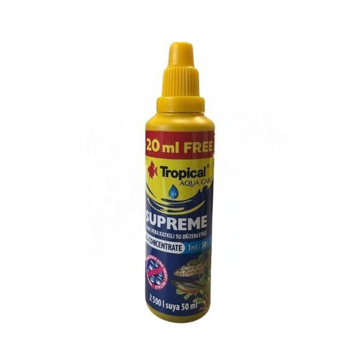Tropical Supreme Aleo Vera Katkılı Akvaryum Su Düzenleyici 50 Ml Tropical Supreme Aleo Vera Katkılı Akvaryum Su Düzenleyici 50 Ml