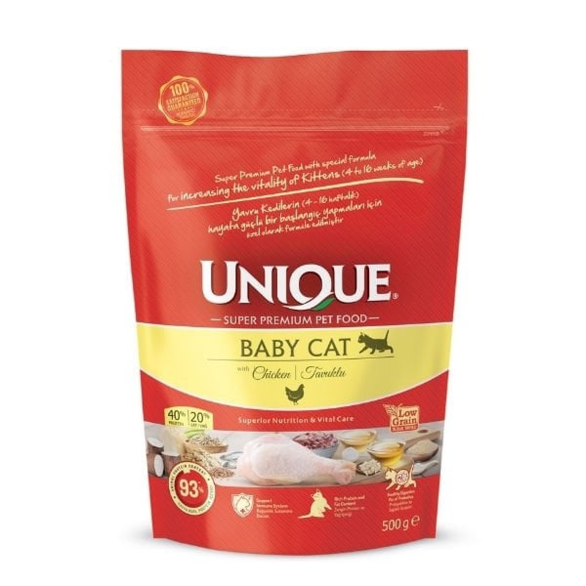 Unique Baby Cat Tavuklu Yavru Kedi Maması 500 Gr Unique Baby Cat Tavuklu Yavru Kedi Maması 500 Gr