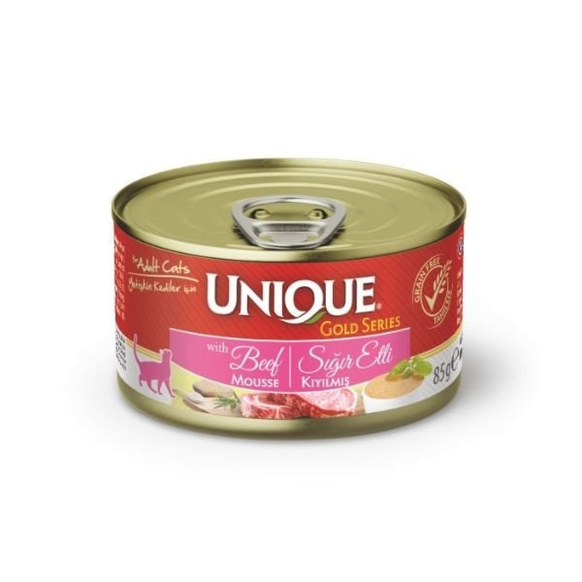 Unique Gold Series Sığır Etli Yetişkin Konserve Kedi Maması 85 Gr Unique Gold Series Sığır Etli Yetişkin Konserve Kedi Maması 85 Gr