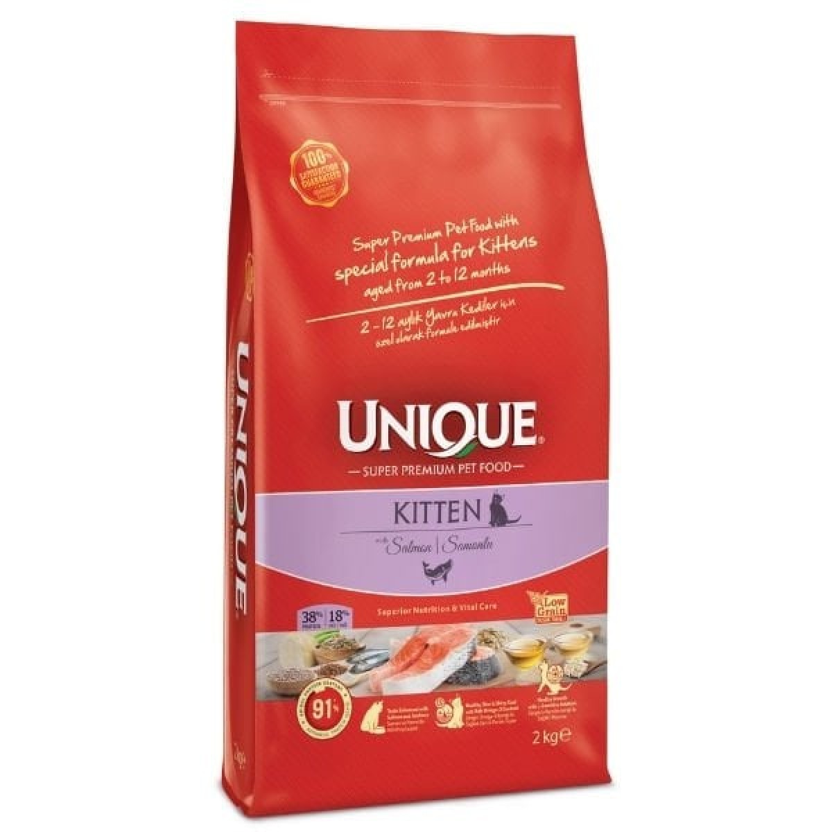 Unique Somonlu Yavru Kedi Maması 10+2 Kg Hediyeli Unique Somonlu Yavru Kedi Maması 10+2 Kg Hediyeli