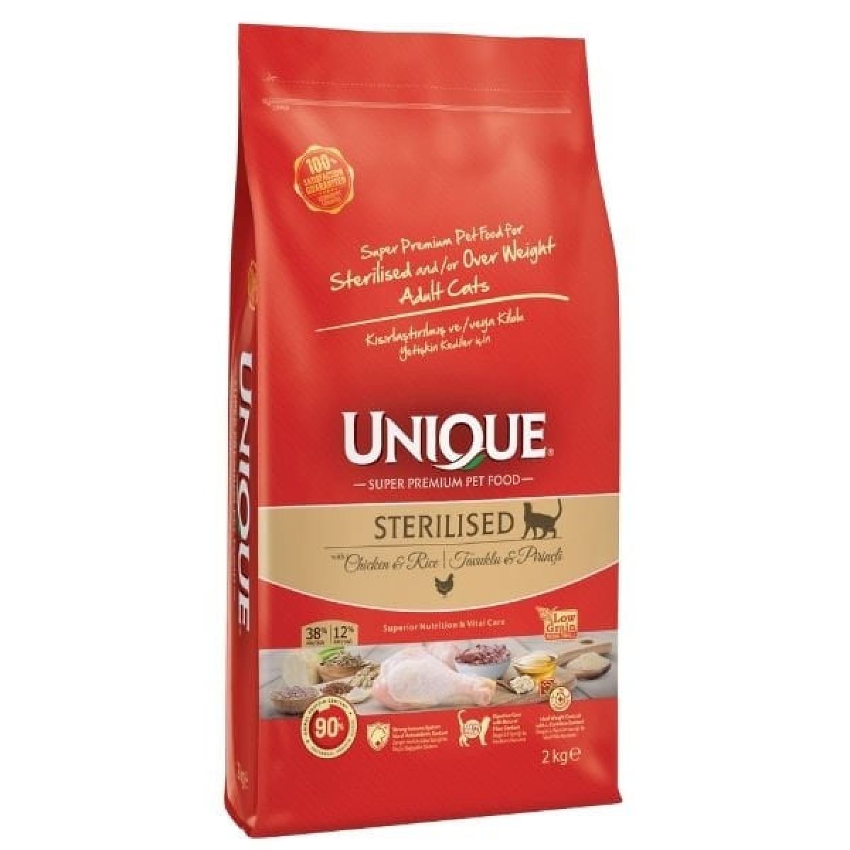 Unique Tavuk Etli Kısırlaştırılmış Yetişkin Kedi Maması 10+2 Kg Hediyeli Unique Tavuk Etli Kısırlaştırılmış Yetişkin Kedi Maması 10+2 Kg Hediyeli