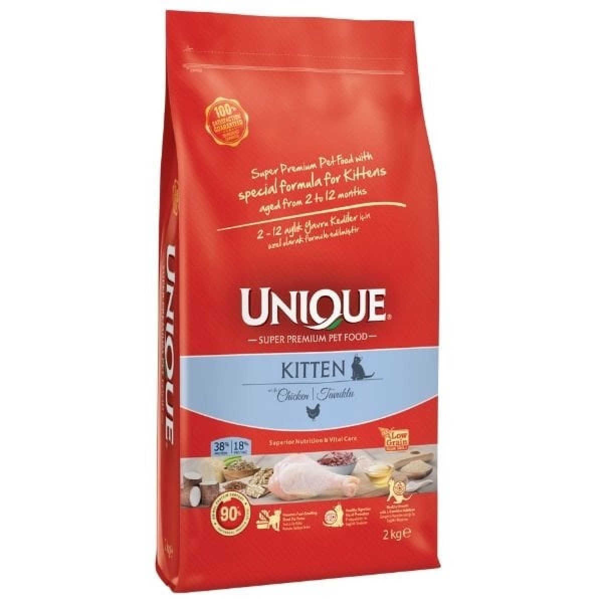 Unique Tavuklu Düşük Tahıllı Yavru Kedi Maması 2 Kg Unique Tavuklu Düşük Tahıllı Yavru Kedi Maması 2 Kg