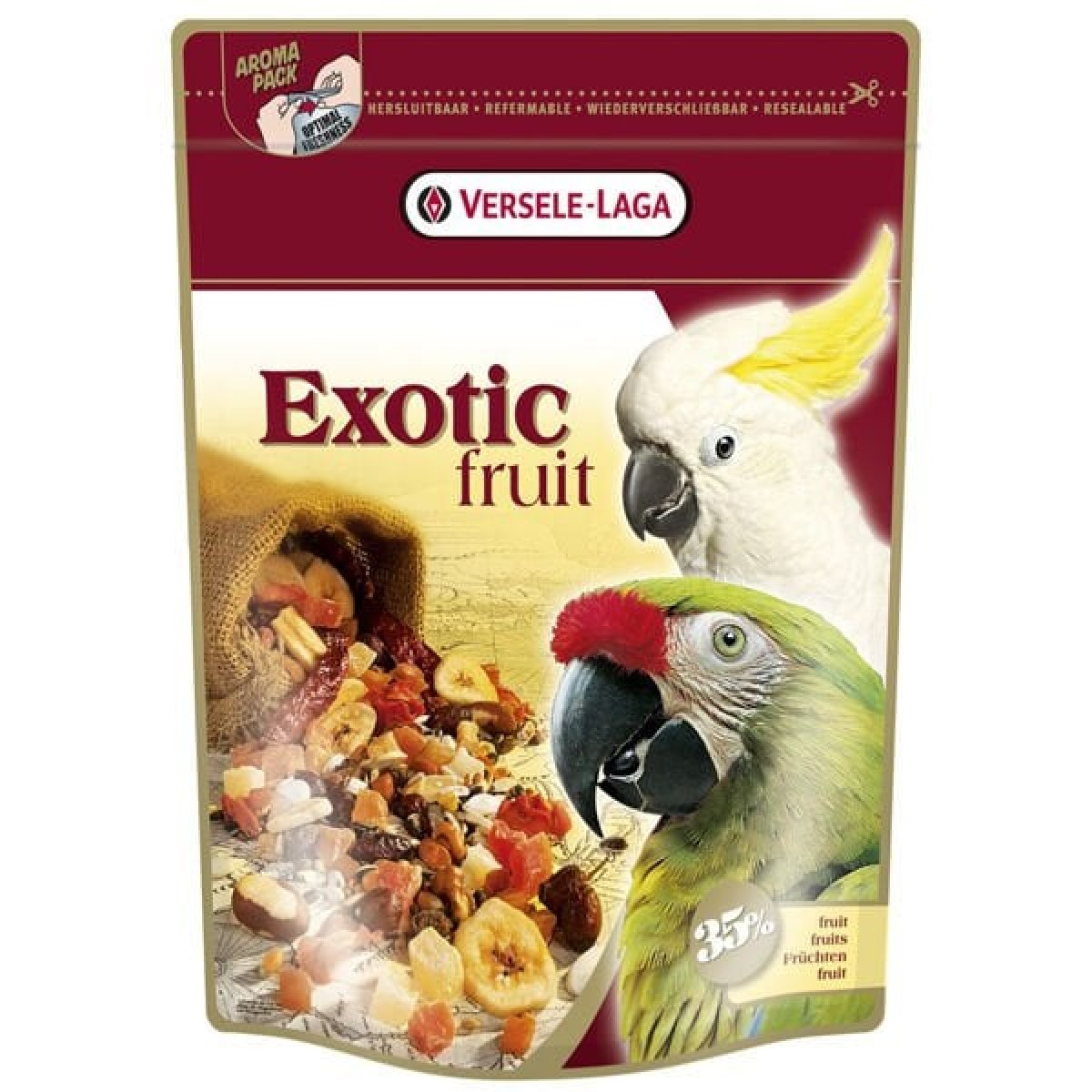 Versele Laga Exotic Fruit Meyve KarışıMlı Papağan Yemi 600 Gr Versele Laga Exotic Fruit Meyve KarışıMlı Papağan Yemi 600 Gr