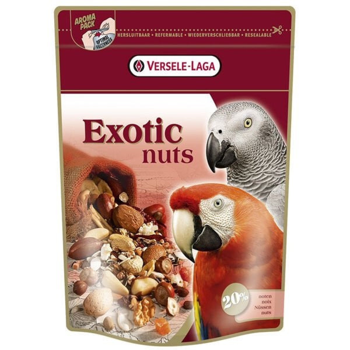 Versele laga Exotic Nuts Kuruyemiş KarışıMlı Papağan Yemi 750 Gr Versele laga Exotic Nuts Kuruyemiş KarışıMlı Papağan Yemi 750 Gr