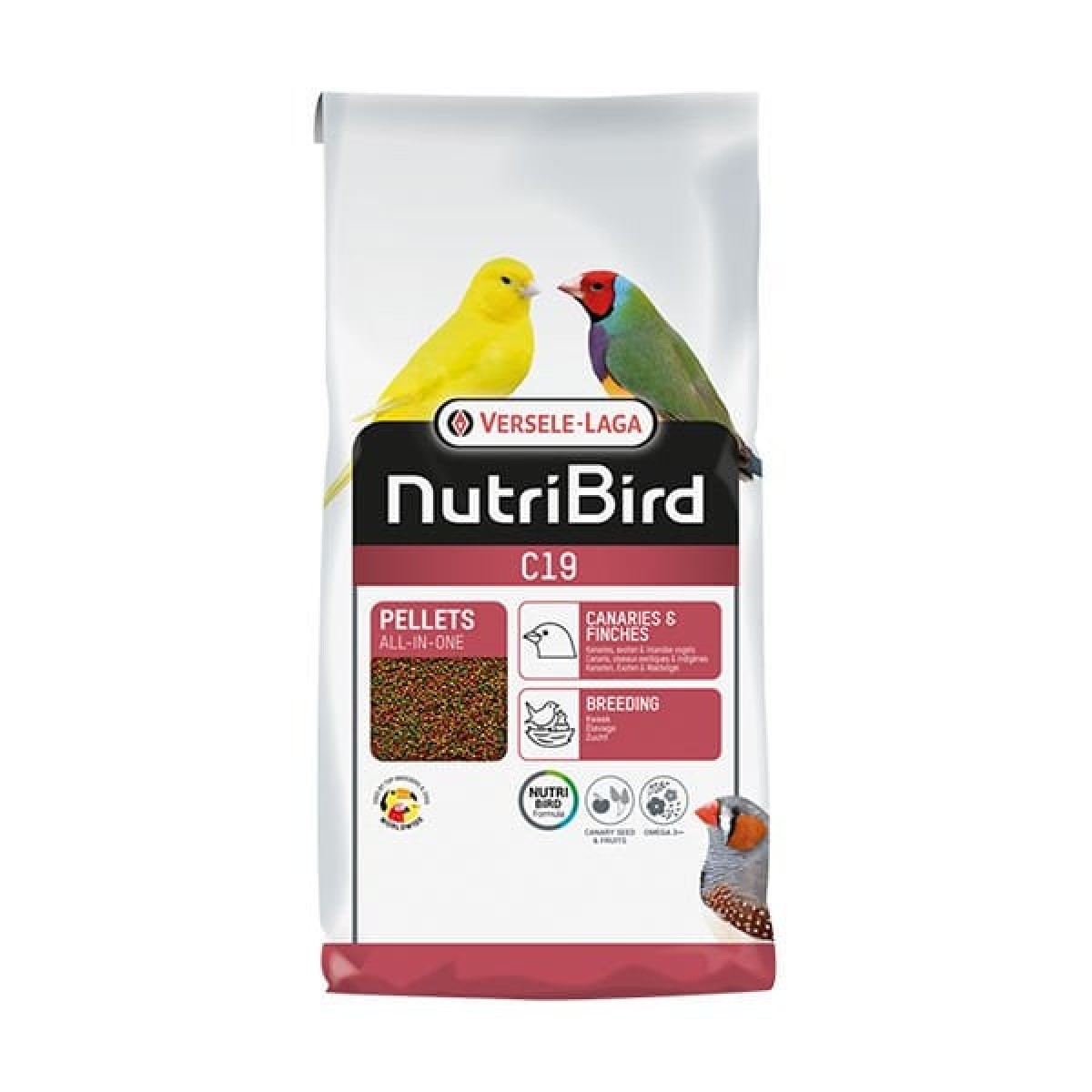Versele Laga Nutribird C19 Pelet Kanarya Yemi 3 Kg Versele Laga Nutribird C19 Pelet Kanarya Yemi 3 Kg