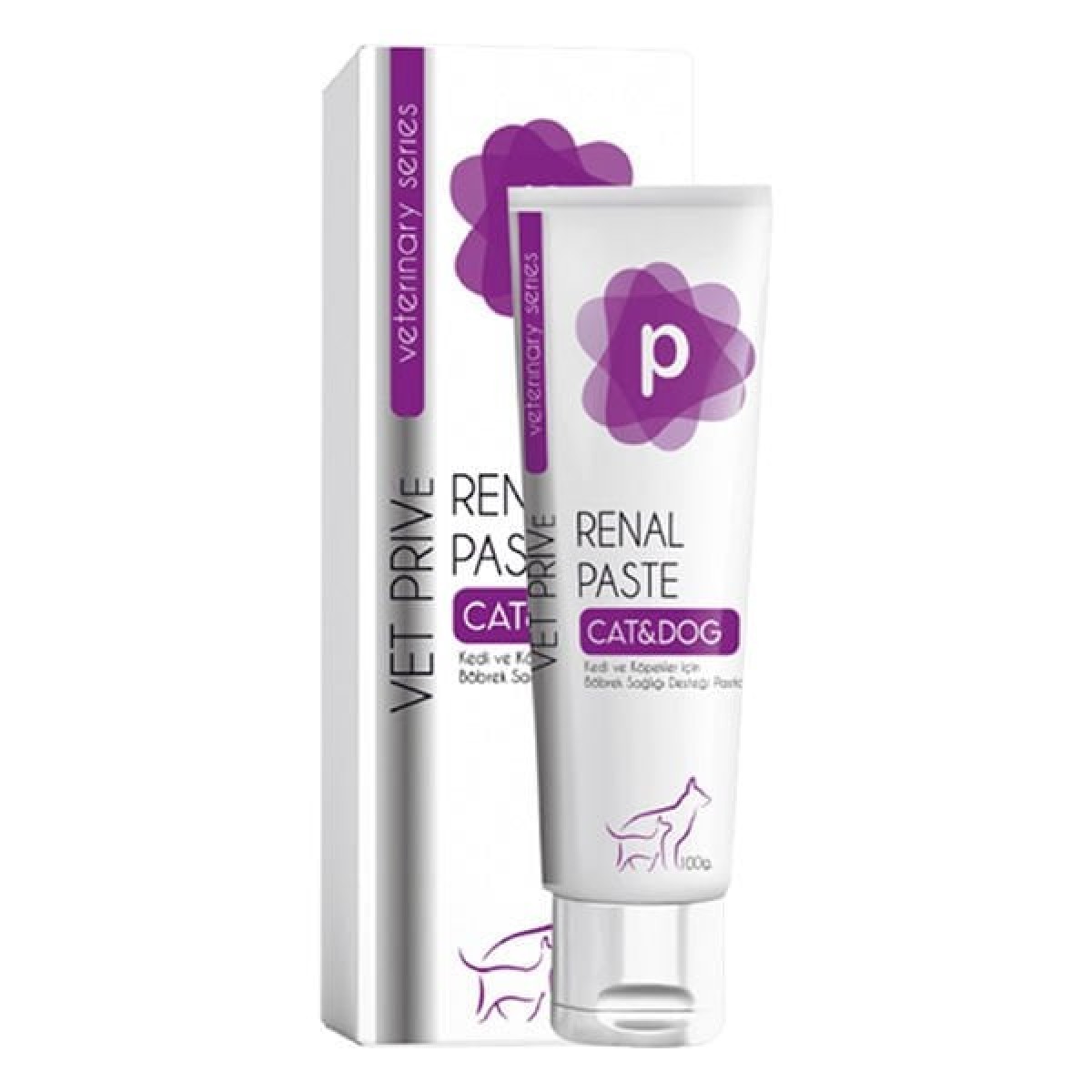 Vet Prive Veterinary Renal Paste Kedi ve Köpekler için Böbrek Sağlığı Destekleyici Malt Macun 100 Gr Vet Prive Veterinary Renal Paste Kedi ve Köpekler için Böbrek Sağlığı Destekleyici Malt Macun 100 Gr