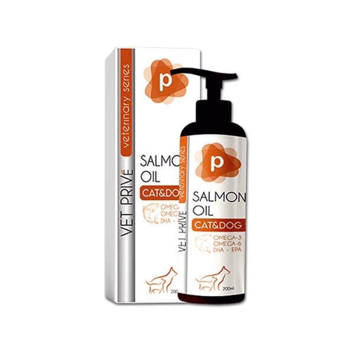 Vet Prive Veterinary Salmon Oil Kedi ve Köpekler için Omega 3 ve Omega 6 Sıvı Desteği 200 Ml Vet Prive Veterinary Salmon Oil Kedi ve Köpekler için Omega 3 ve Omega 6 Sıvı Desteği 200 Ml