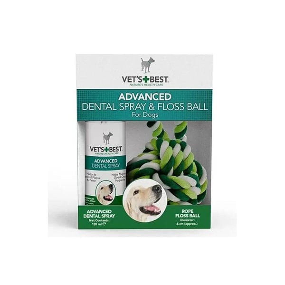 Vet's Best Nane ve Aloe Veralı Köpek Diş Temizleyici Ağız Spreyi ve Halat Top 100 Ml Vet's Best Nane ve Aloe Veralı Köpek Diş Temizleyici Ağız Spreyi ve Halat Top 100 Ml
