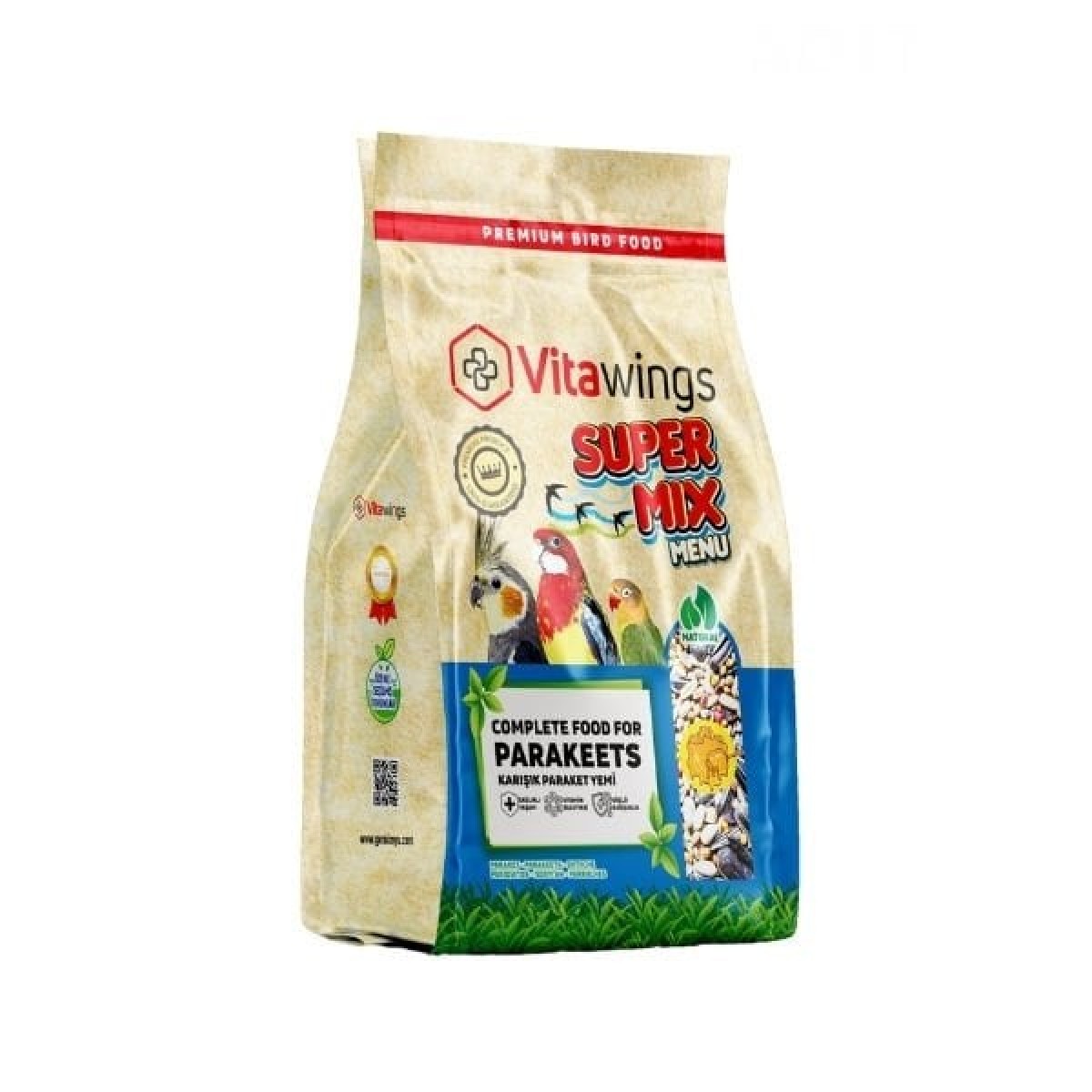 Vitawings Süper Mix Paraket Kuş Yemi 800 Gr Vitawings Süper Mix Paraket Kuş Yemi 800 Gr