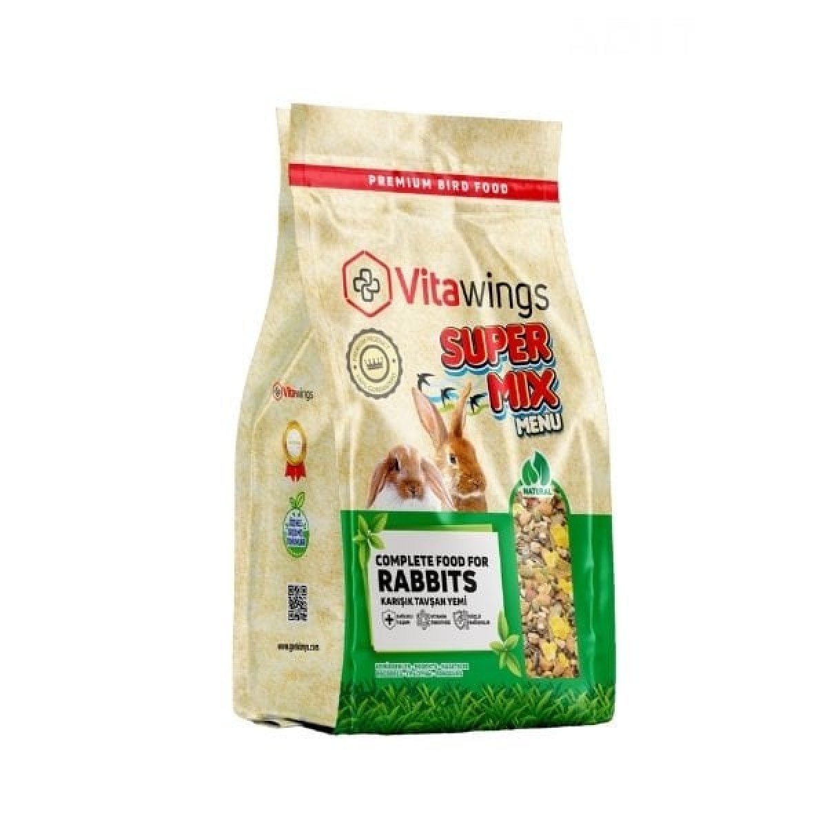 Vitawings Süper Mix Tavşan Yemi 800 Gr Vitawings Süper Mix Tavşan Yemi 800 Gr