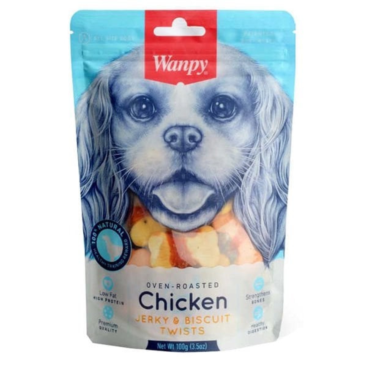 Wanpy Bisküvi Üzeri Tavuk Sargılı Köpek Ödül Maması 100 Gr Wanpy Bisküvi Üzeri Tavuk Sargılı Köpek Ödül Maması 100 Gr