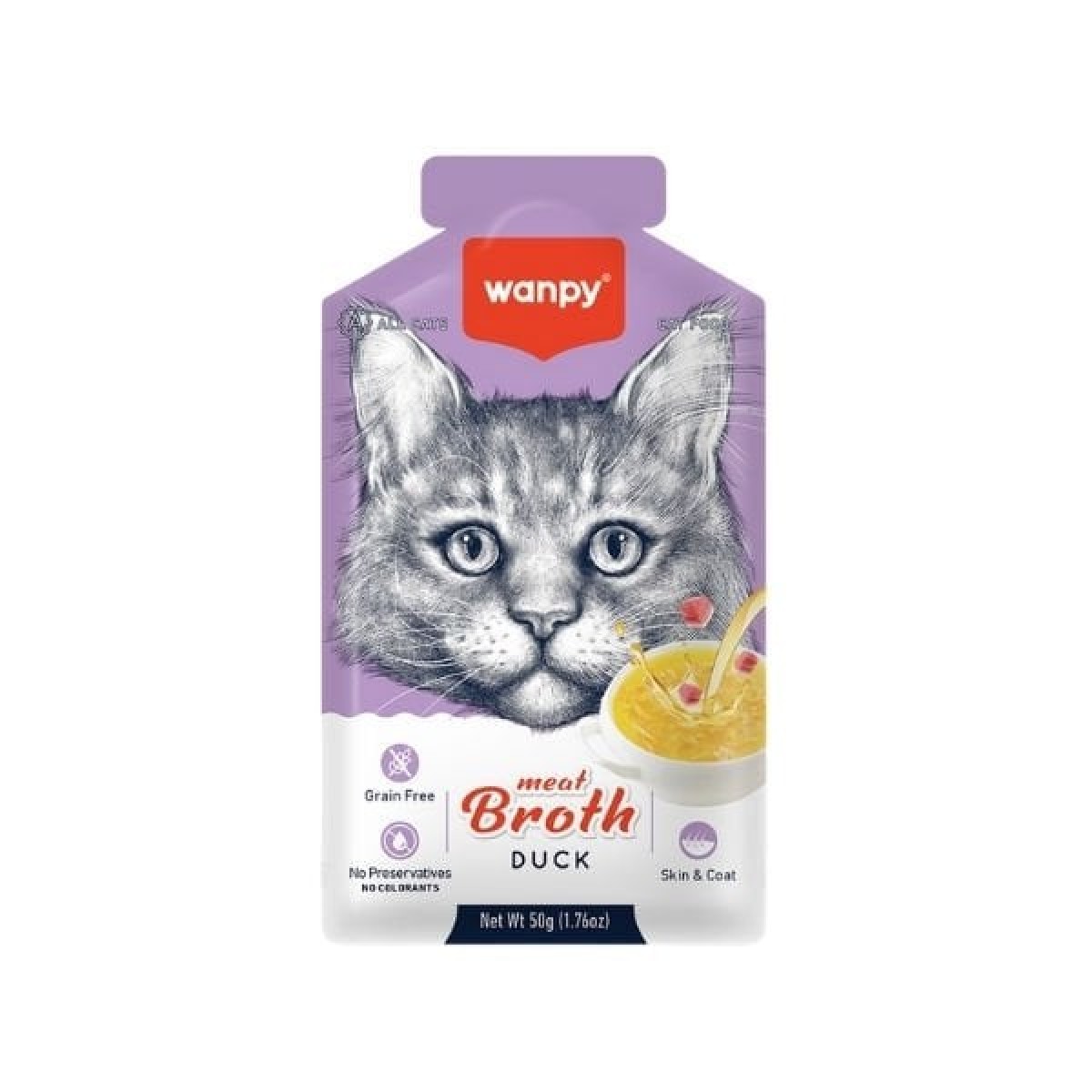Wanpy Ördek Etli Tahılsız Kedi Çorbası 50 Gr Wanpy Ördek Etli Tahılsız Kedi Çorbası 50 Gr