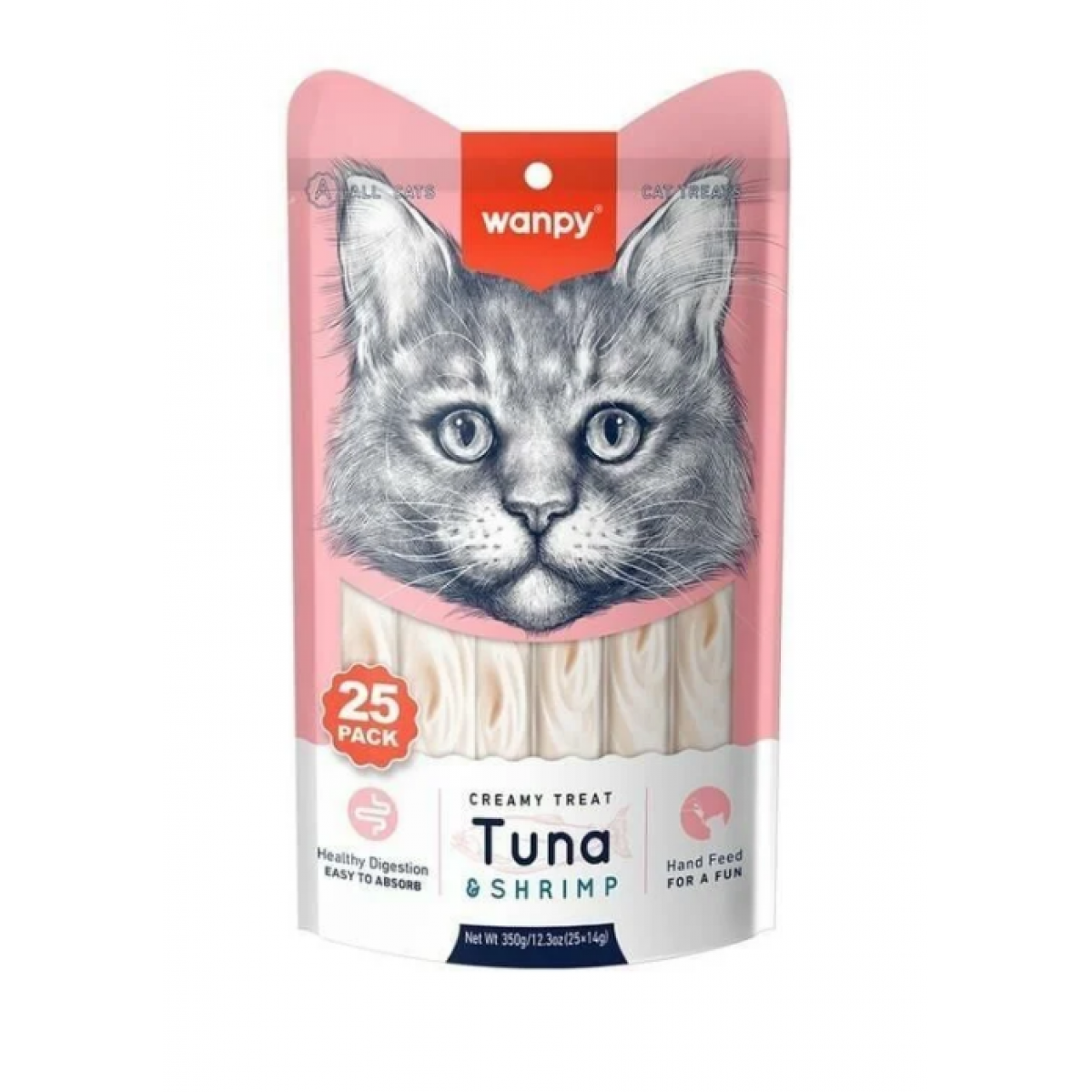 Wanpy Ton Balığı ve Karidesli Sıvı Kedi Ödül Maması 25x14 Gr Wanpy Ton Balığı ve Karidesli Sıvı Kedi Ödül Maması 25x14 Gr