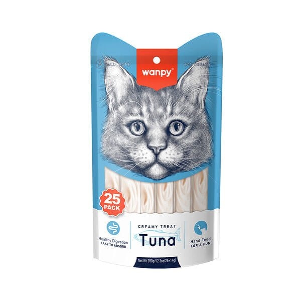 Wanpy Ton Balıklı Sıvı Kedi Ödülü 14 Gr 25 Adet Wanpy Ton Balıklı Sıvı Kedi Ödülü 14 Gr 25 Adet