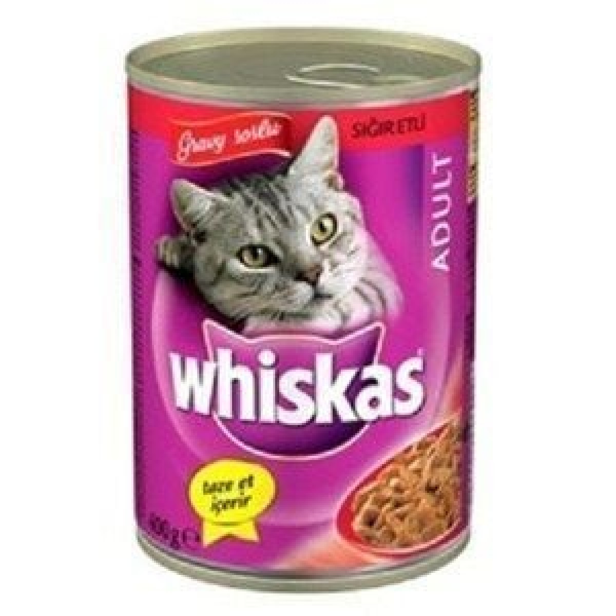 Whiskas Biftekli Yetişkin Konserve Kedi Maması 400 Gr Whiskas Biftekli Yetişkin Konserve Kedi Maması 400 Gr