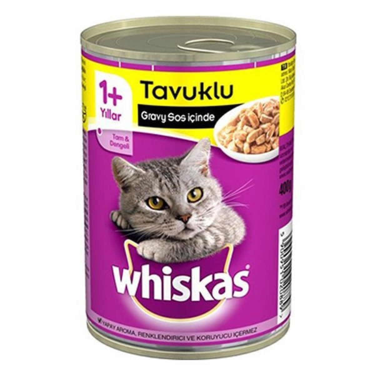 Whiskas Tavuklu Yetişkin Konserve Kedi Maması 400 Gr Whiskas Tavuklu Yetişkin Konserve Kedi Maması 400 Gr