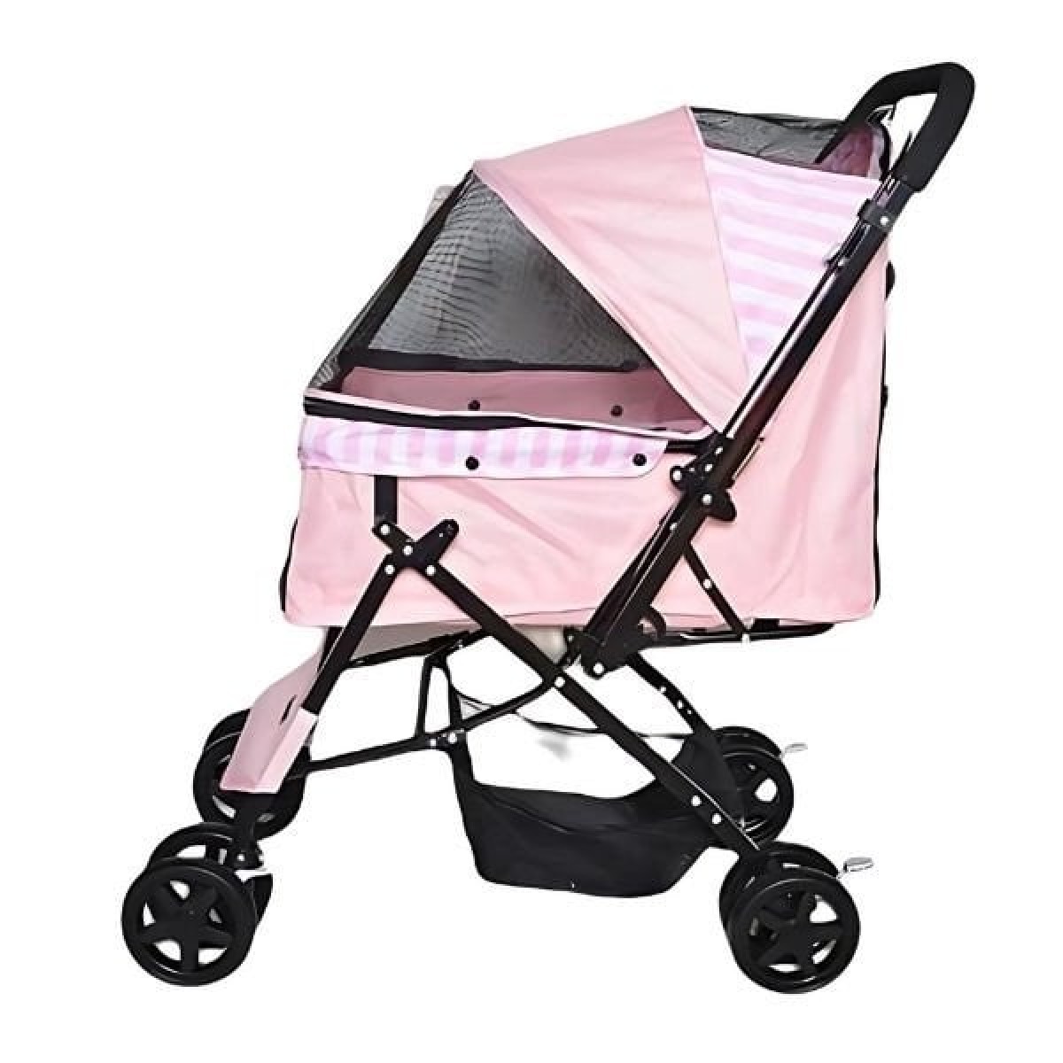 Zampa Nova Kedi ve Köpek Arabası Pembe 52x76.5x95 Cm Zampa Nova Kedi ve Köpek Arabası Pembe 52x76.5x95 Cm