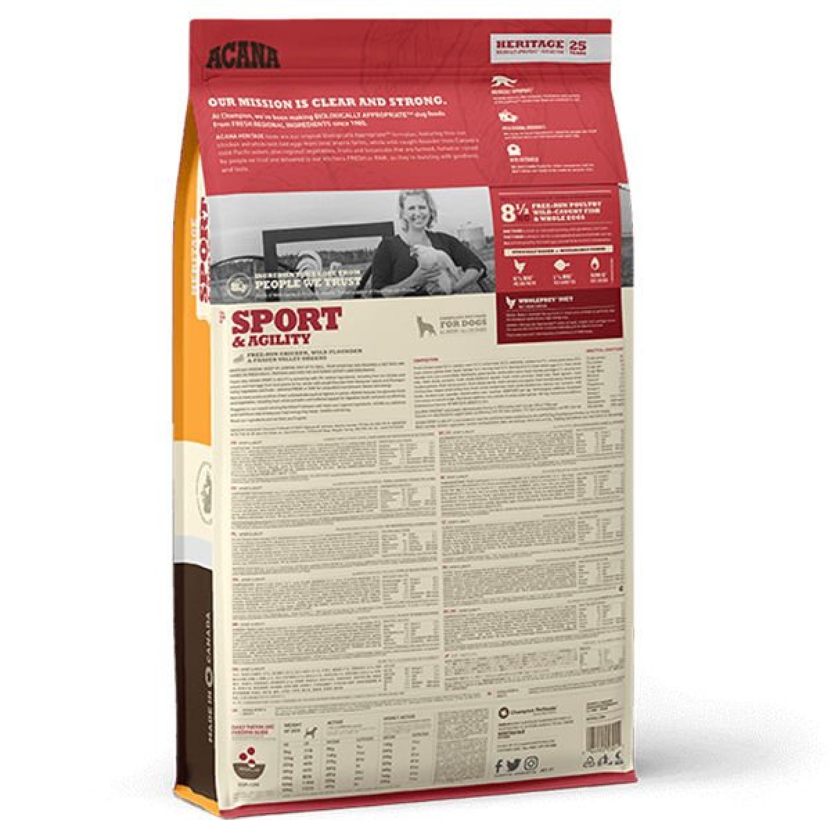 Acana Sport Agility Tavuk ve Balıklı Tahılsız Yetişkin Köpek Maması 17 Kg