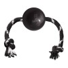 Kong Extreme Top İp Sallantılı Sesli Sert Plastik Köpek Oyuncağı Large Siyah