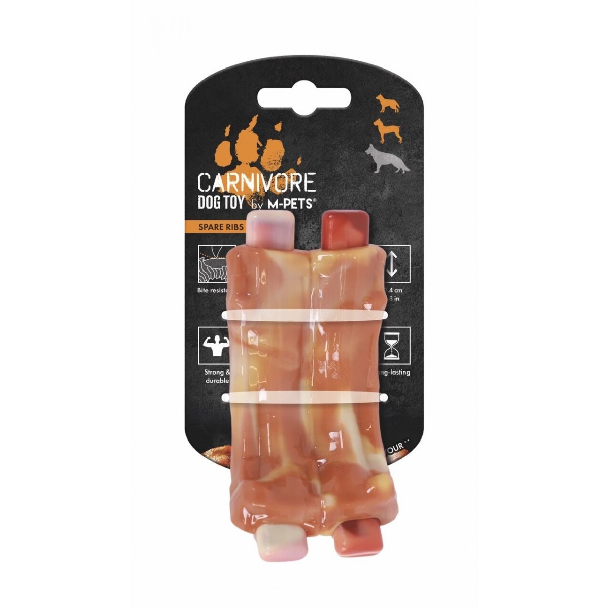 M-Pets Carnivore Pastırma Aromalı Köpek Kemik Oyuncağı 14.5x5.1x5 Cm