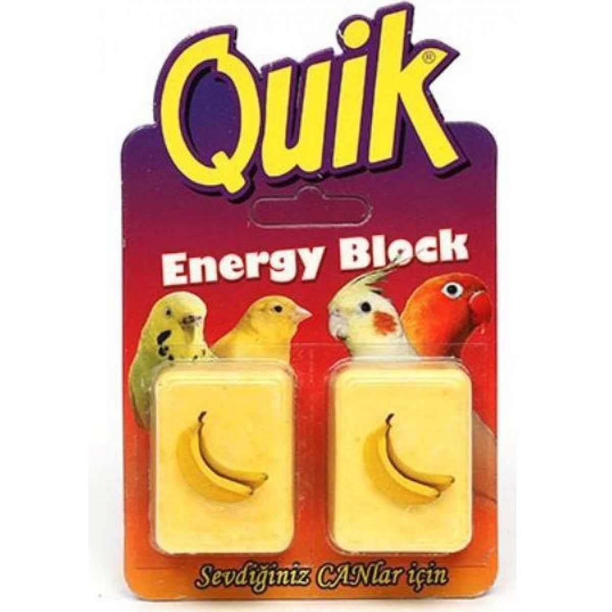 Quik Kuş Enerji Bloğu Muzlu 2 Adet