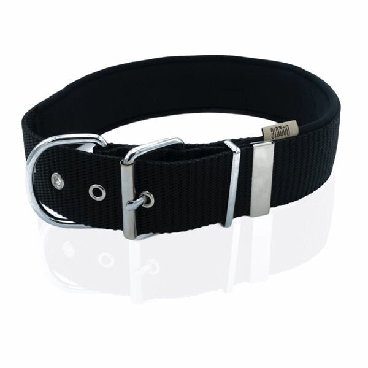 Doggie Comfort Dokuma Çivili Köpek Boyun Tasması Medium Siyah 5x55-65 Cm