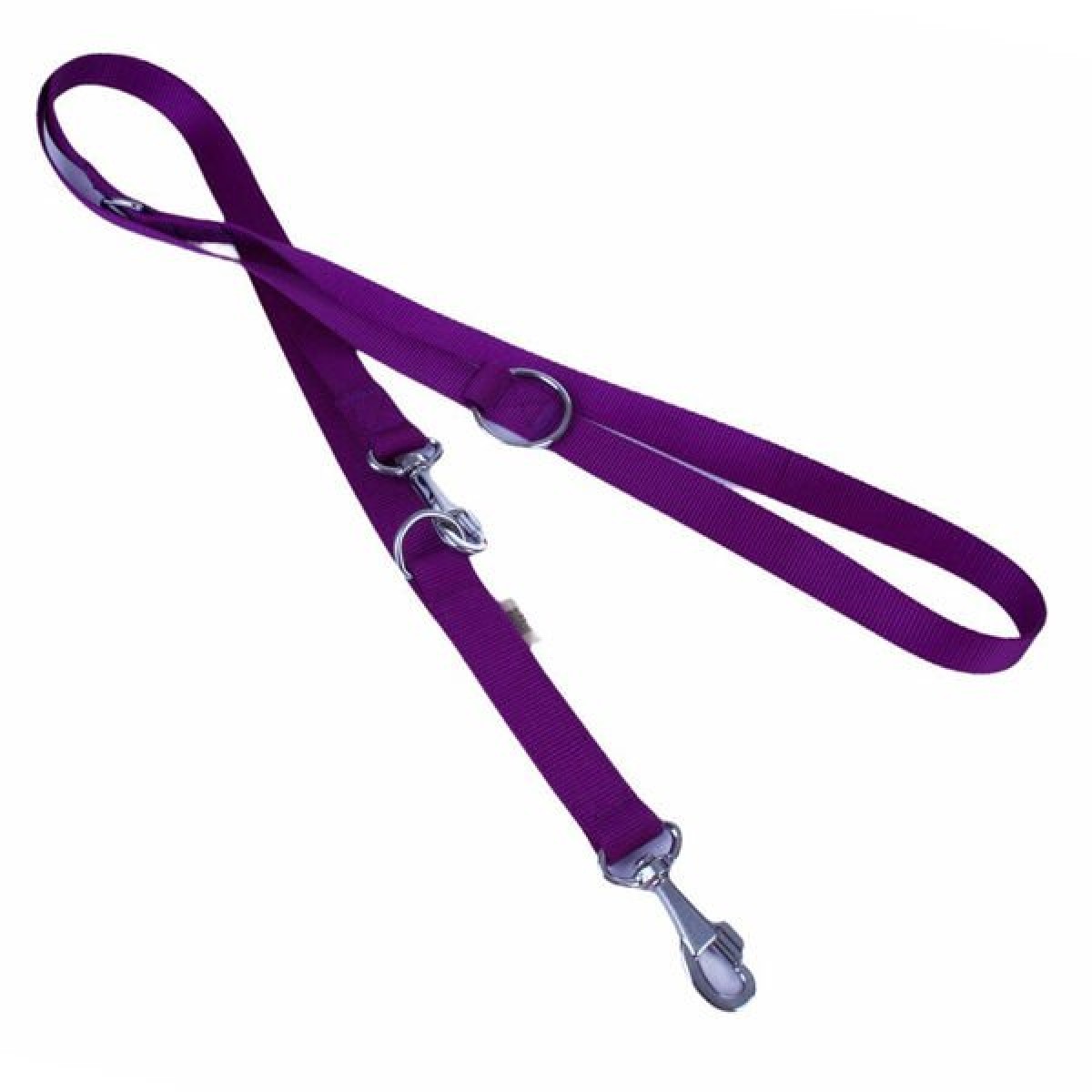 Doggie Classic Dokuma Köpek Gezdirme Tasması Medium Mor 2.5x120-190 Cm