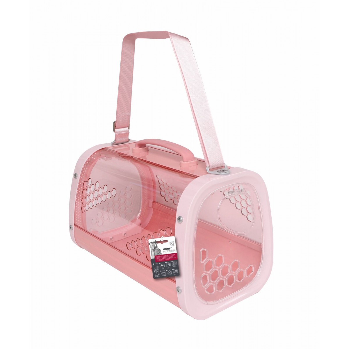 M-Pets Honey Kedi ve Küçük Irk Köpekler için Taşıma Çantası 59.1x38.1x35.4 Cm Pembe