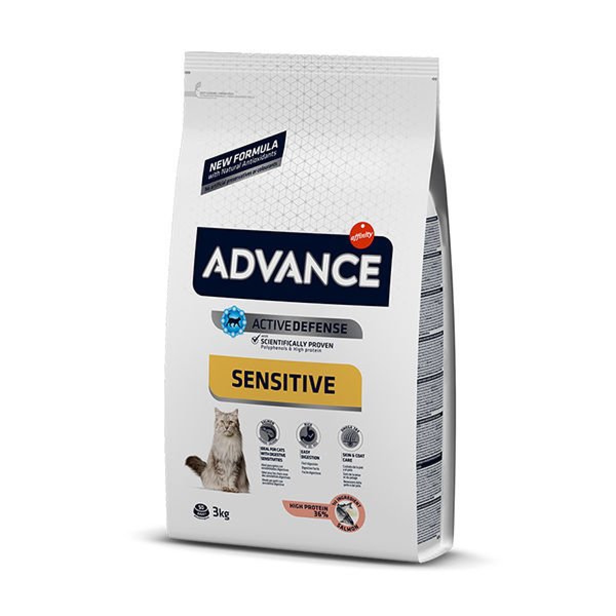 Advance Sensitive Somonlu Hassas Yetişkin Kedi Maması 3 Kg