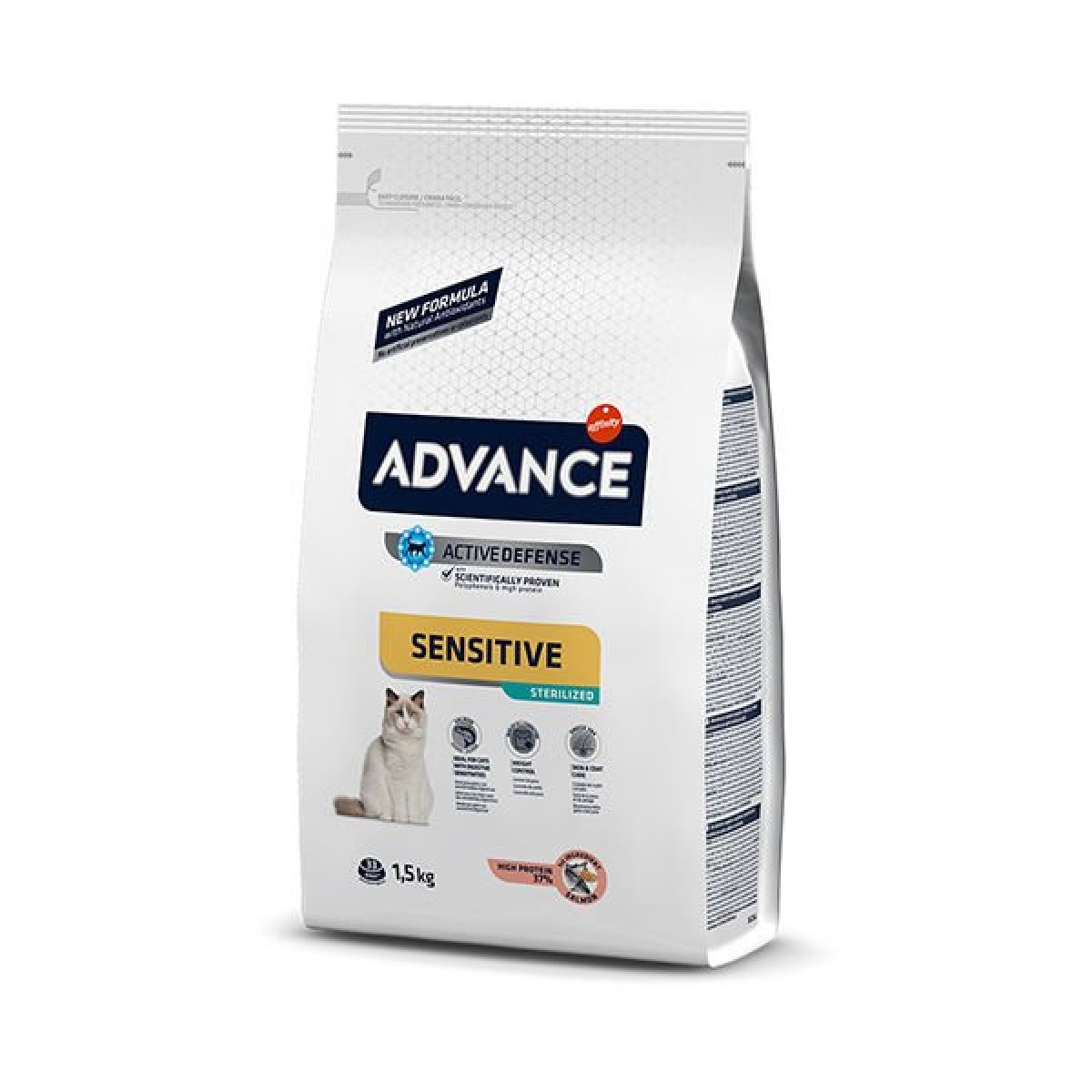 Advance Sensitive Somonlu Hassas Kısırlaştırılmış Kedi Maması 1.5 Kg