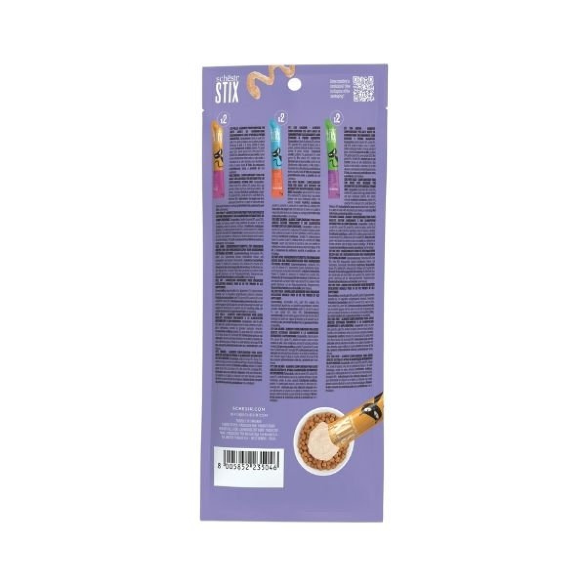 Schesir Cat Stick Karışık Lezzetli Sıvı Kedi Ödül Maması 1 Adet 6x15 Gr