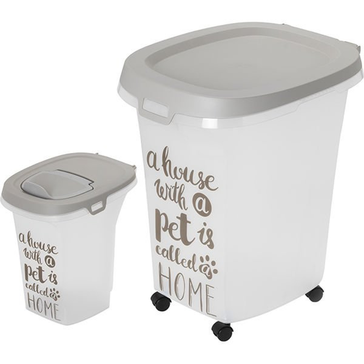 Moderna Trendy Story Pet Wisdom Kedi ve Köpek Plastik Mama Saklama Kabı 6 Lt 27x22x28 Cm