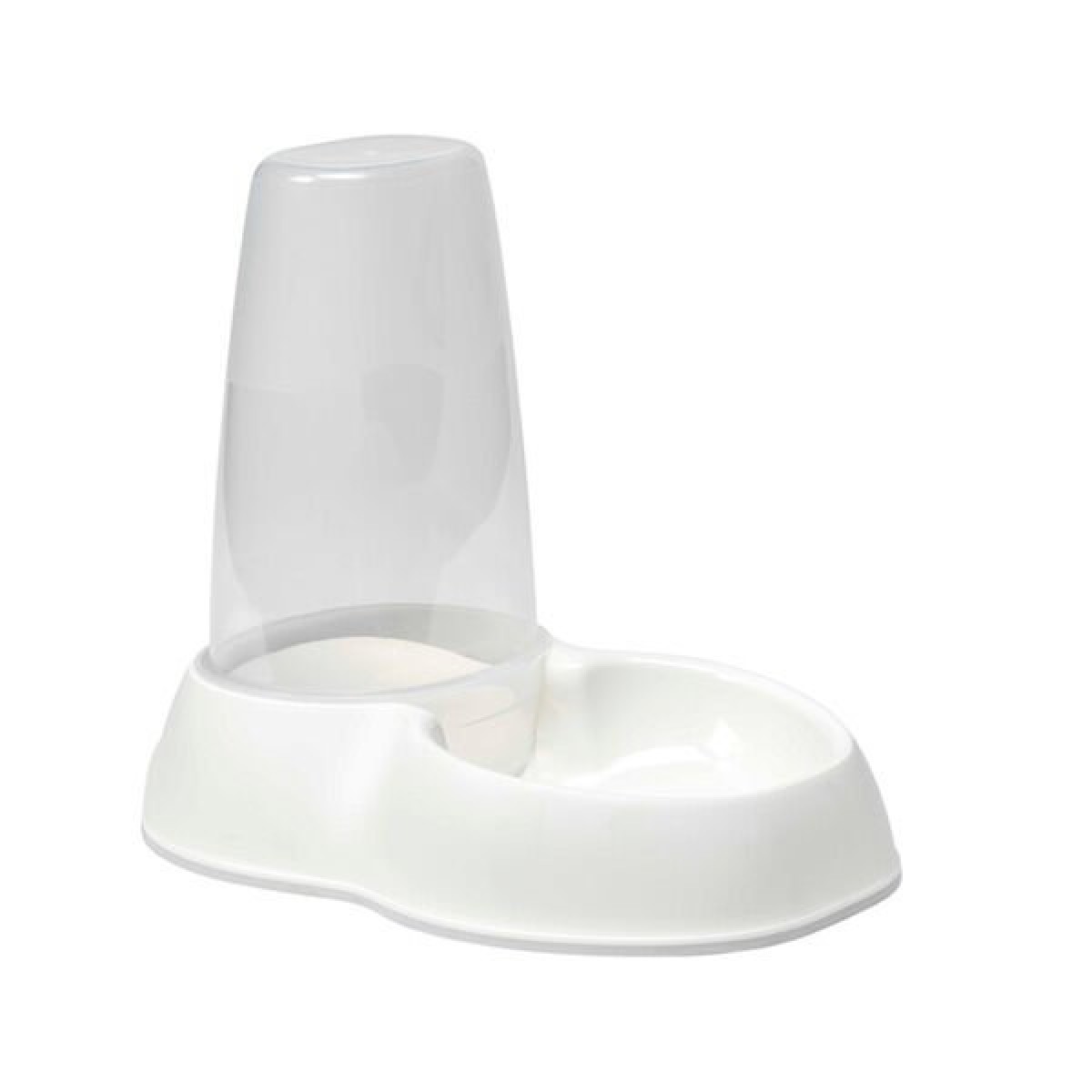 Moderna Seniflo Kedi ve Köpek için Hazneli Mama ve Su Kabı Beyaz 1.5 Lt