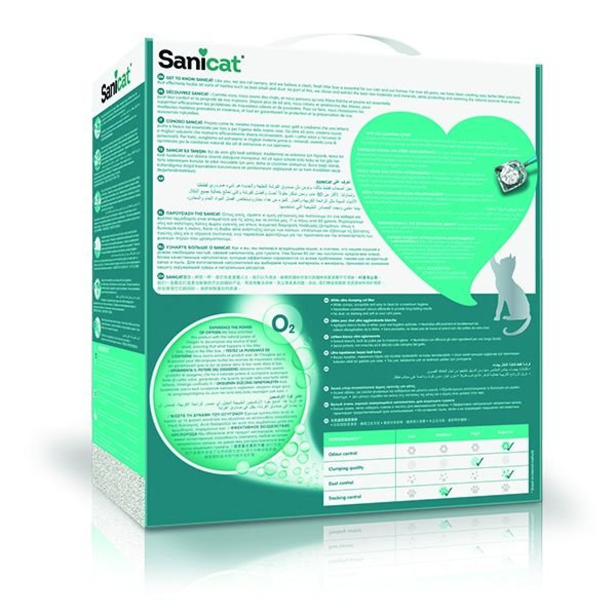 Sanicat Active White Ultra Topaklanan Doğal Kedi Kumu 1 Adet 10 Lt