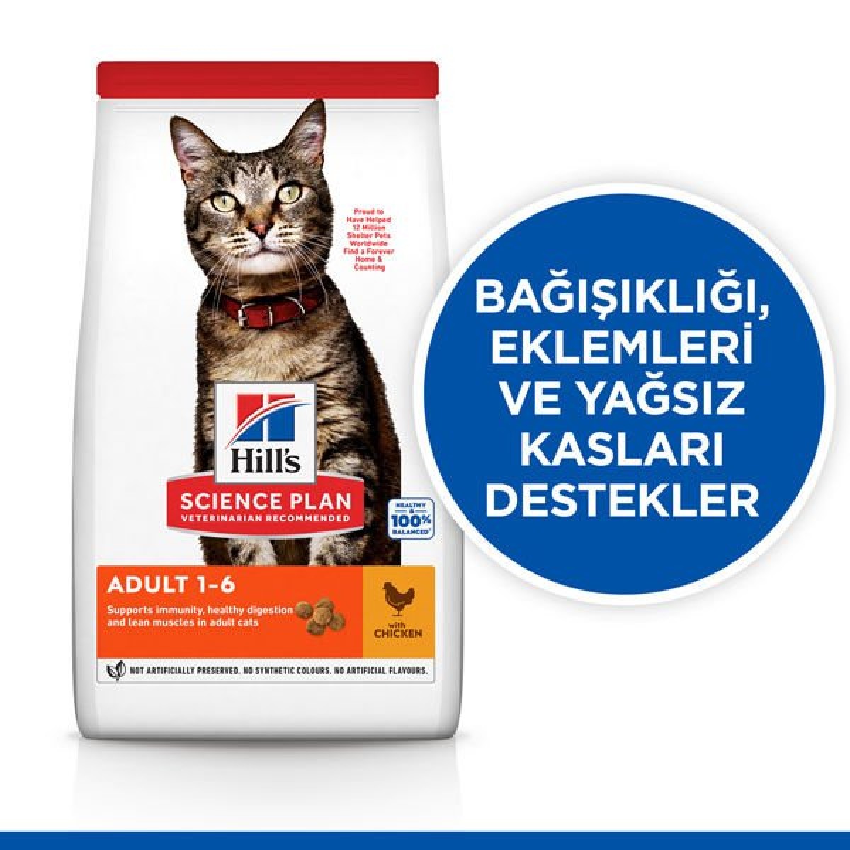 Hills Adult Optimal Care Tavuklu Yetişkin Kedi Maması 3 Kg