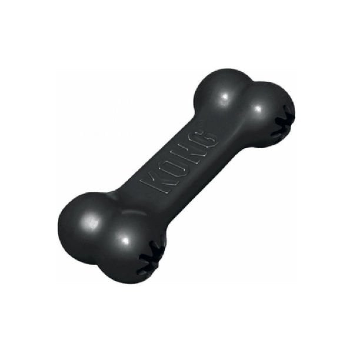 Kong Kemik Şeklinde Kauçuk Köpek Oyuncağı Medium 18 Cm Siyah